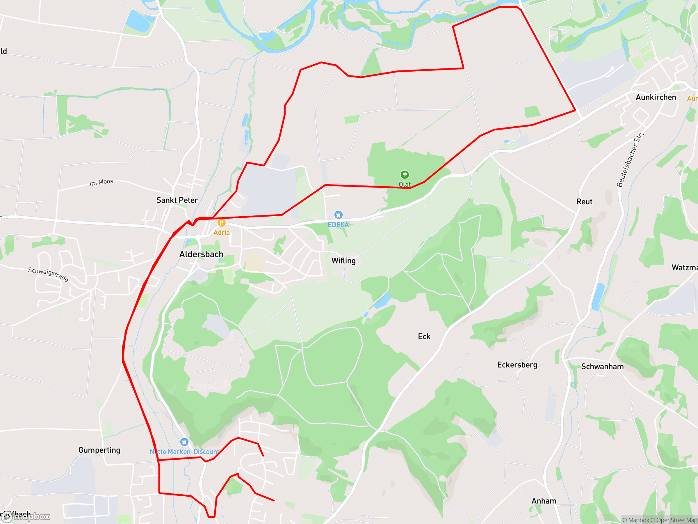 Karte der Aufzeichnung