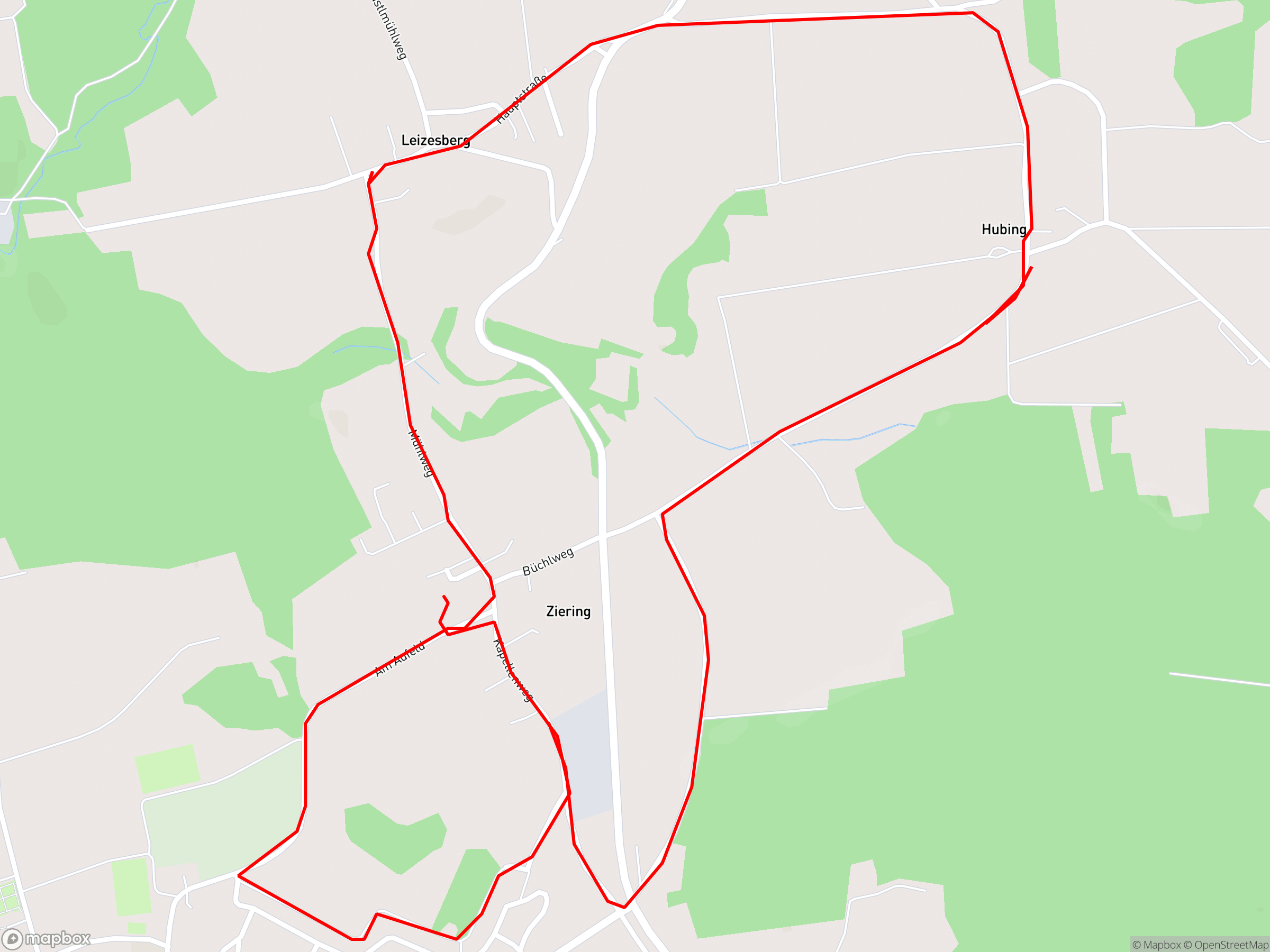 Karte der Aufzeichnung