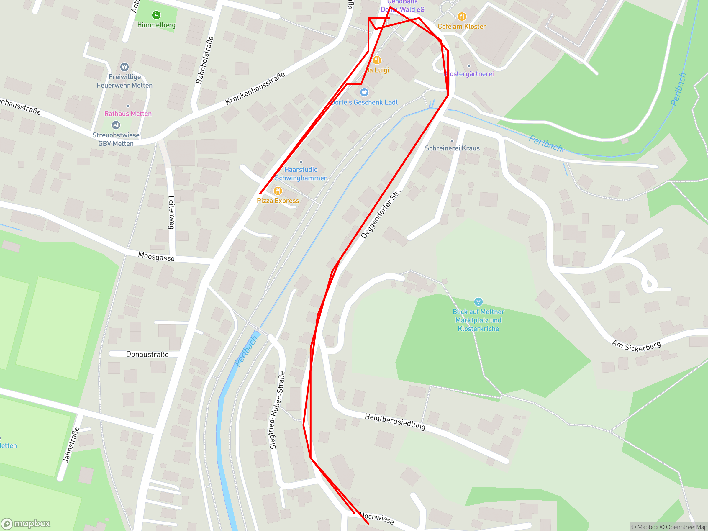 Karte der Aufzeichnung