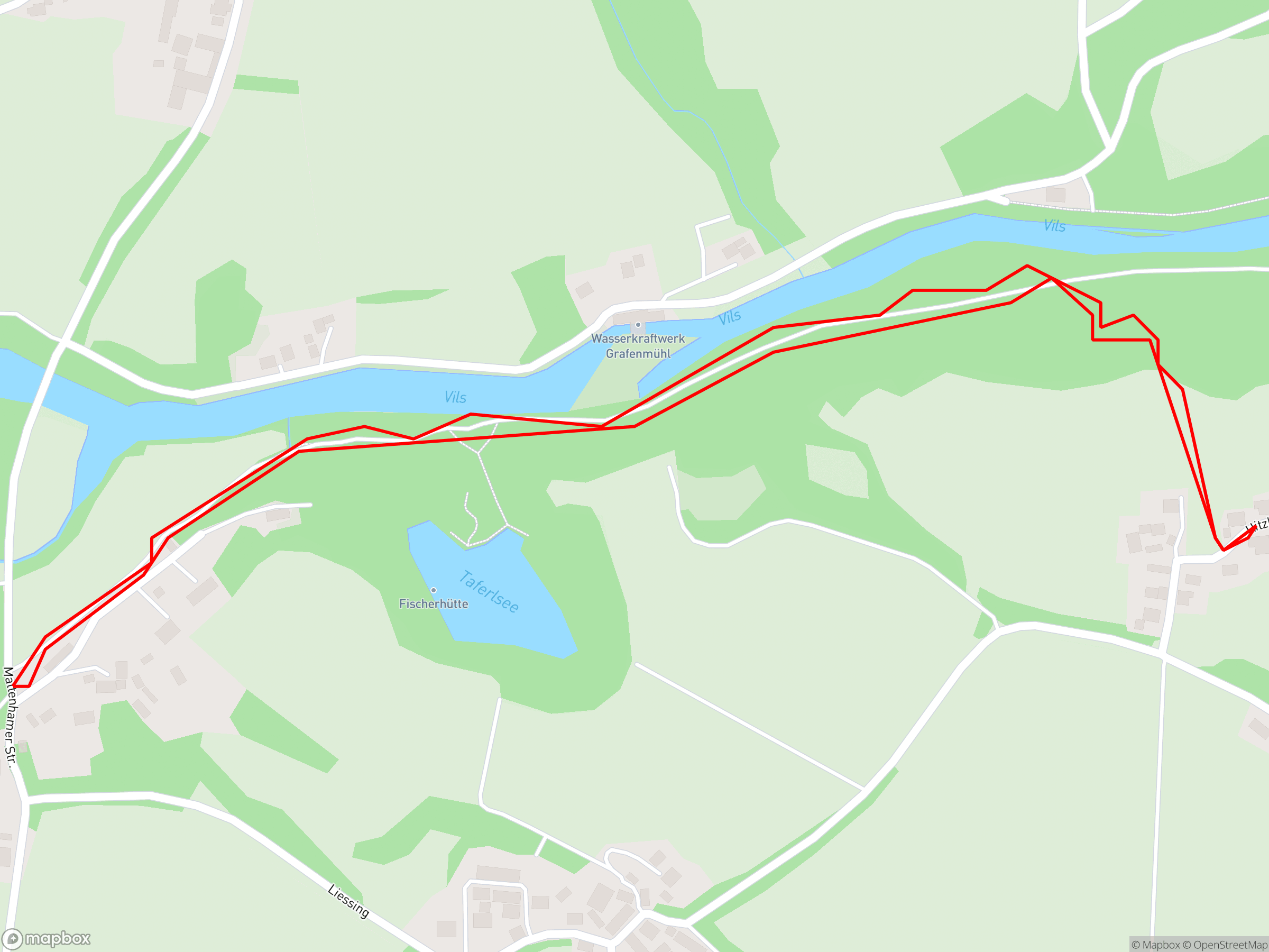 Karte der Aufzeichnung