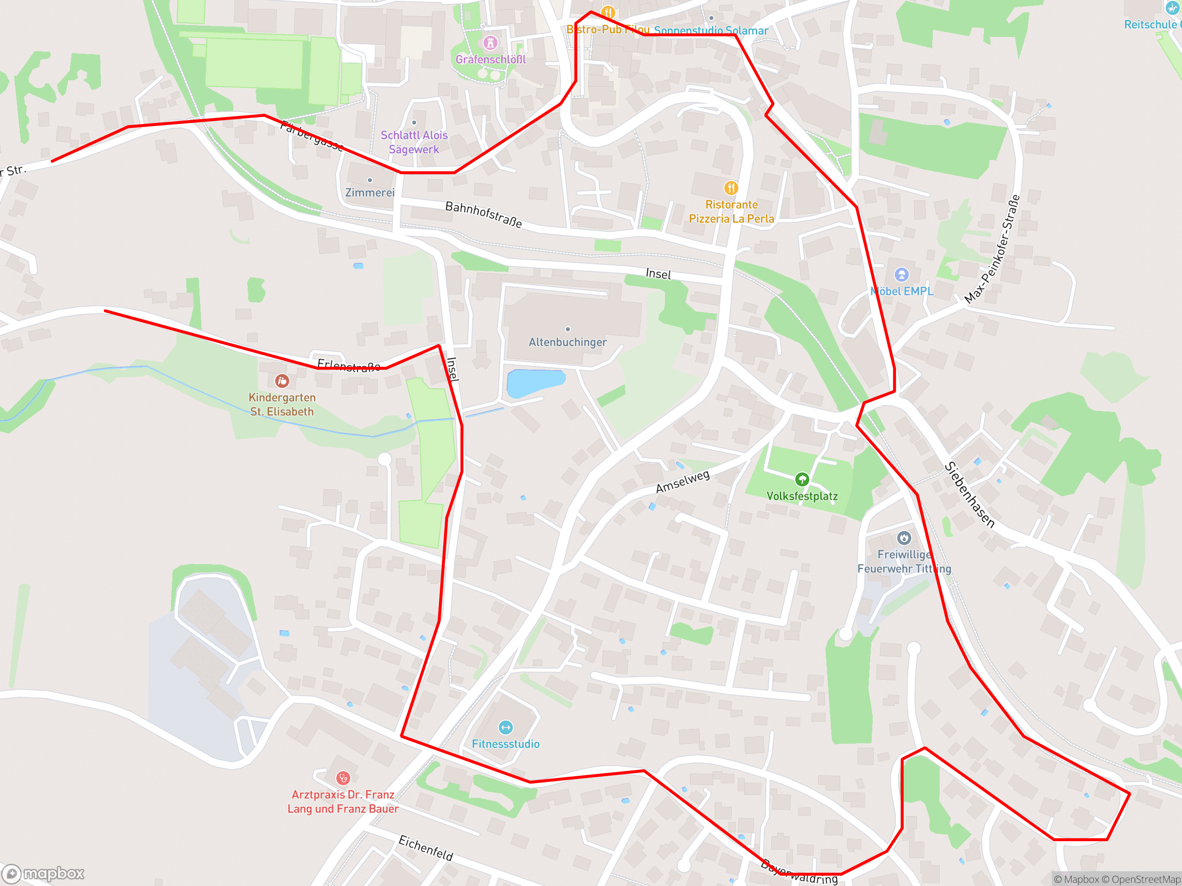 Karte der Aufzeichnung