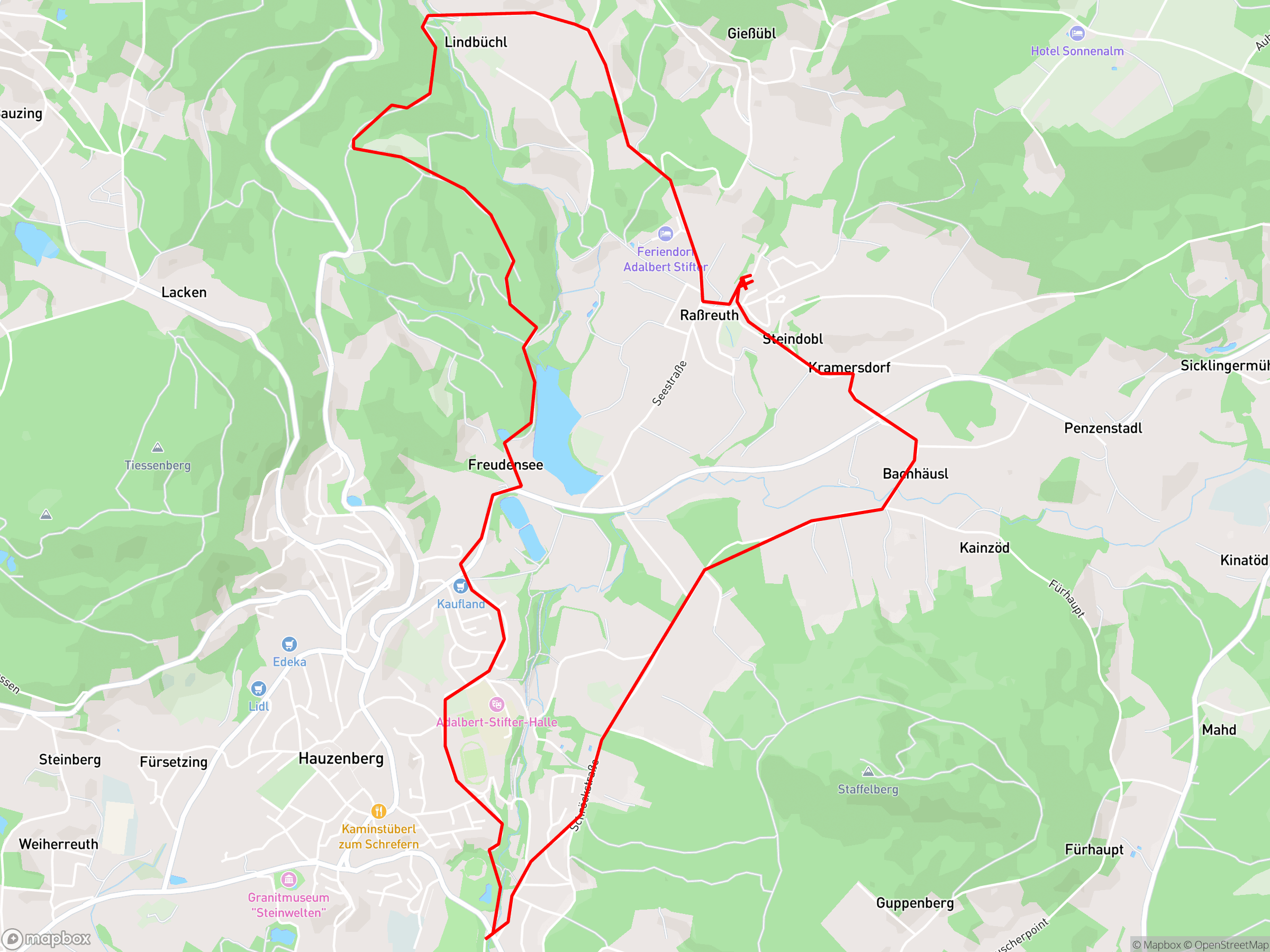 Karte der Aufzeichnung