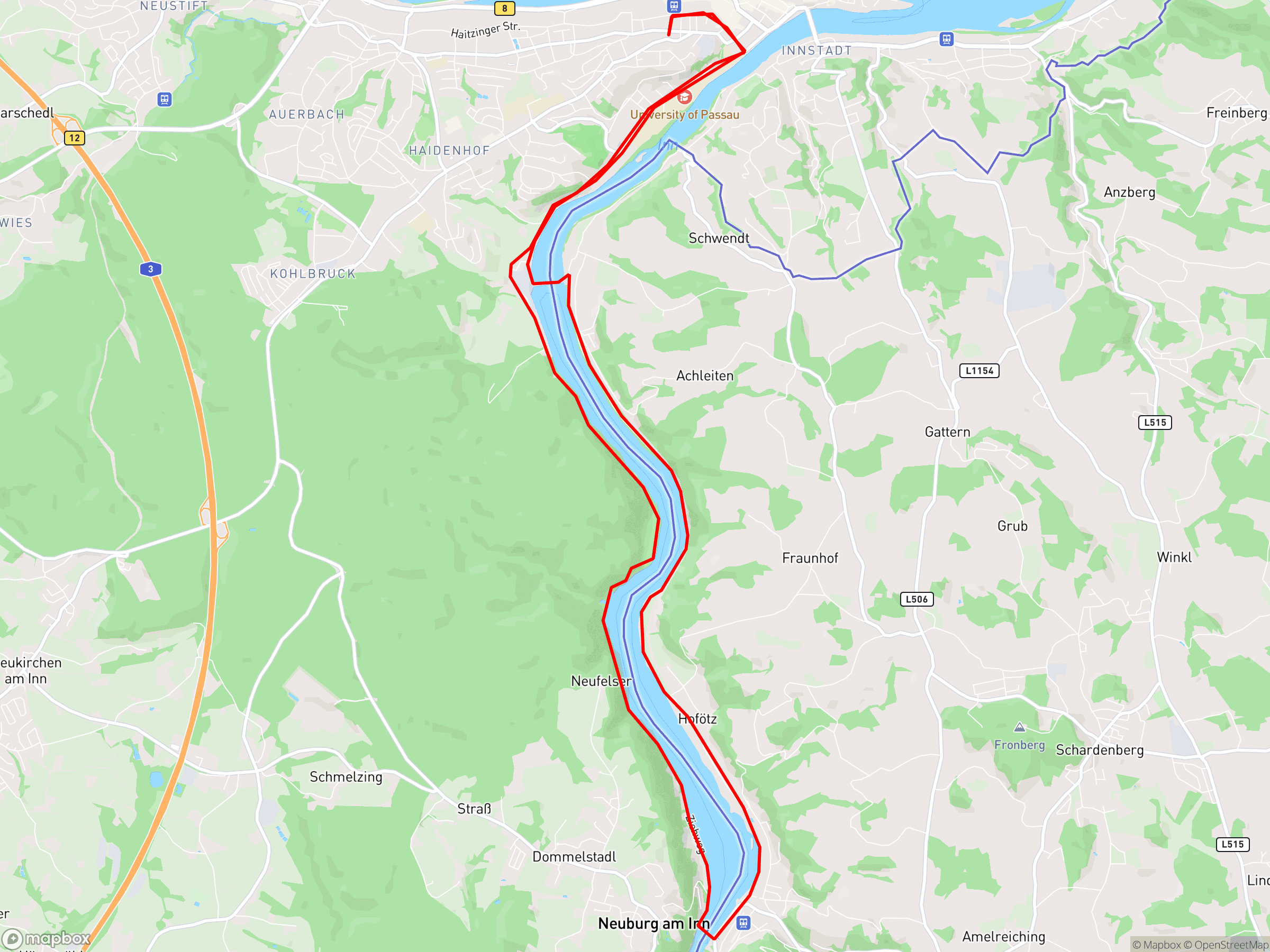 Karte der Aufzeichnung