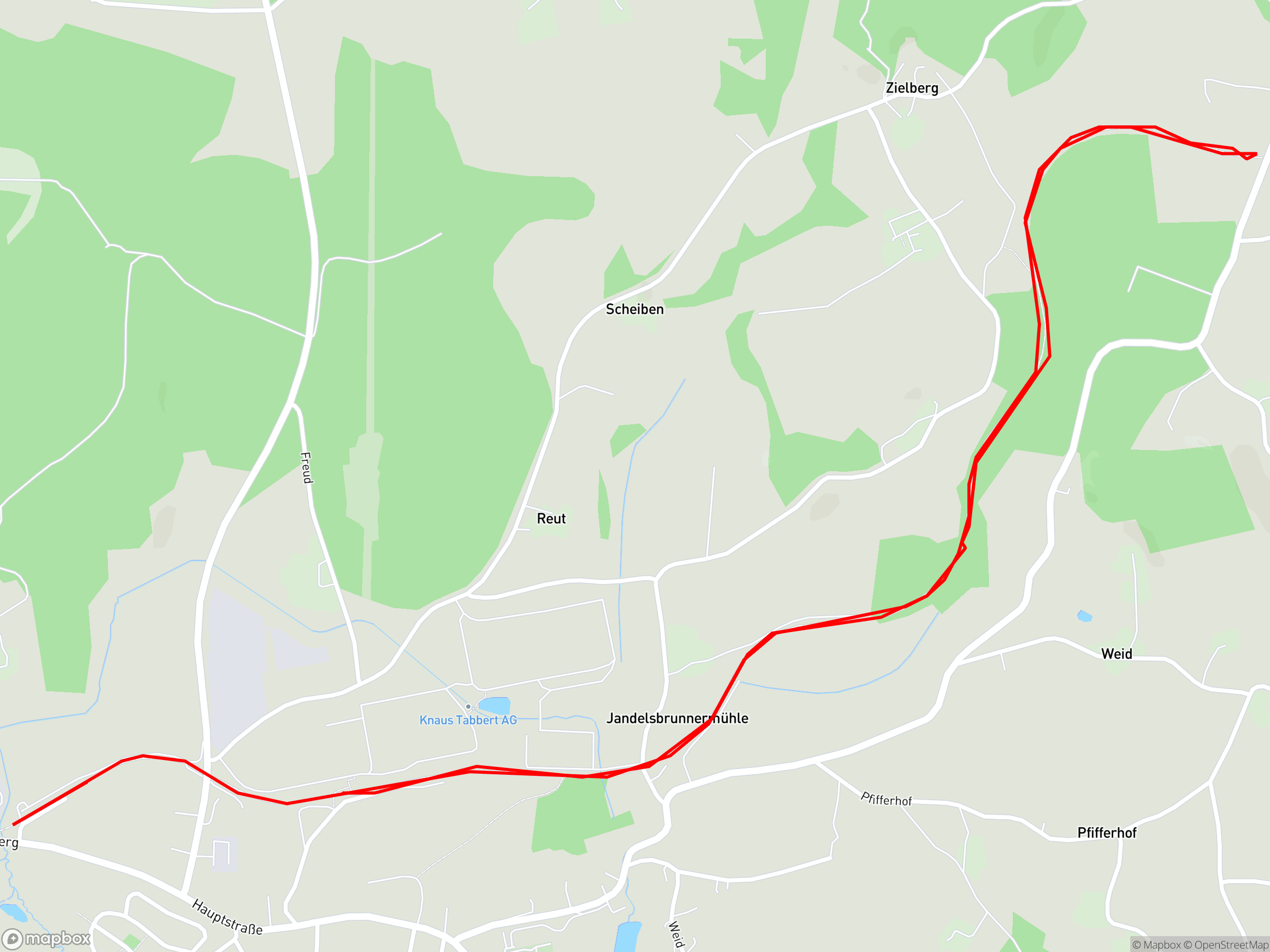 Karte der Aufzeichnung