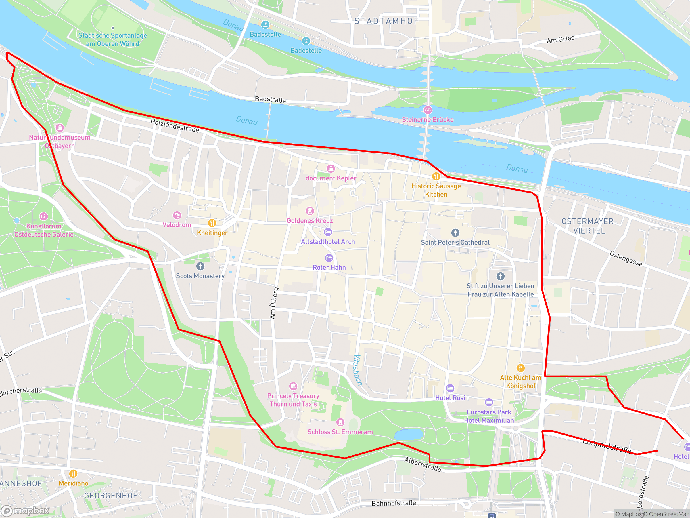 Karte der Aufzeichnung