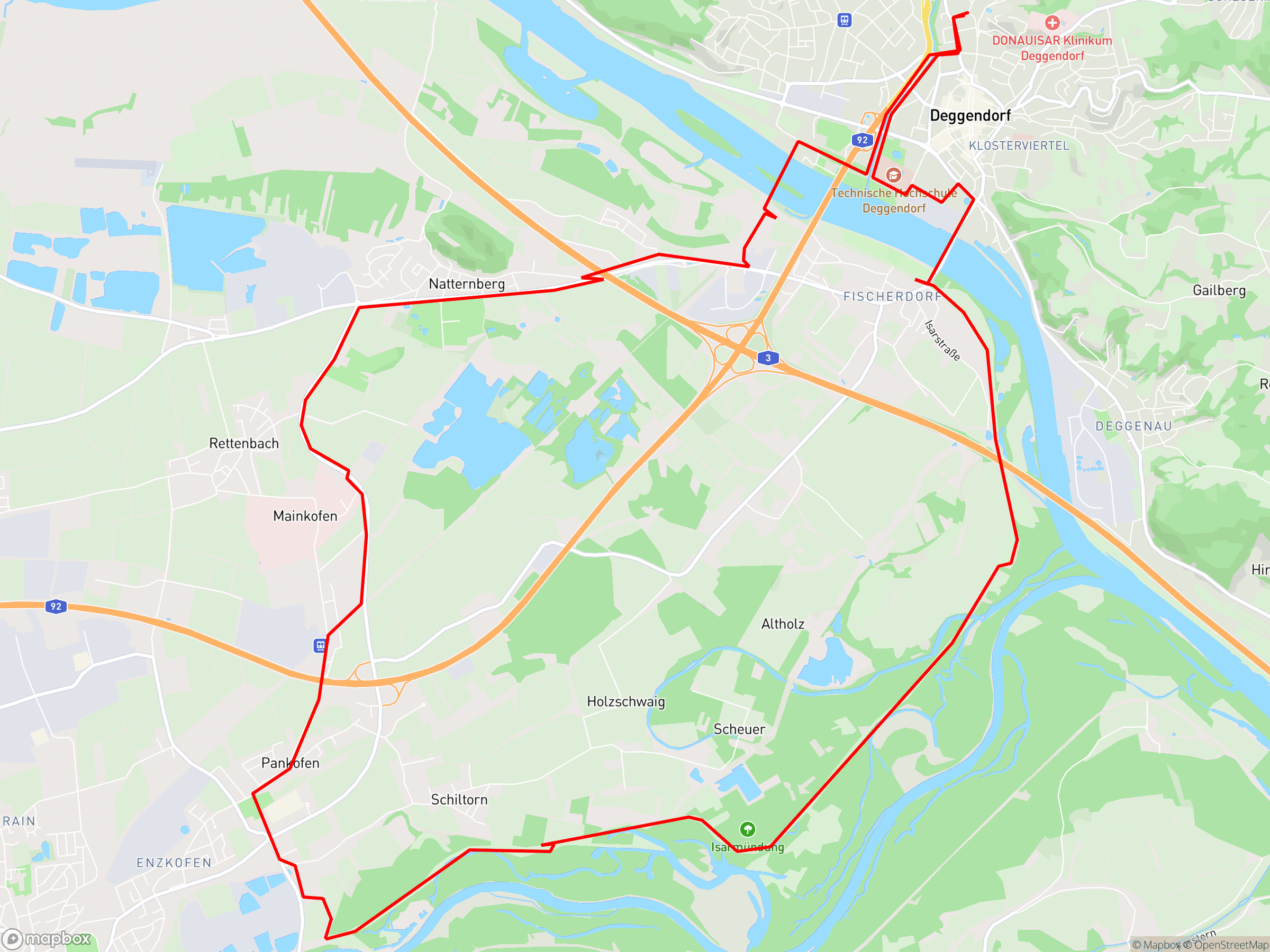 Karte der Aufzeichnung