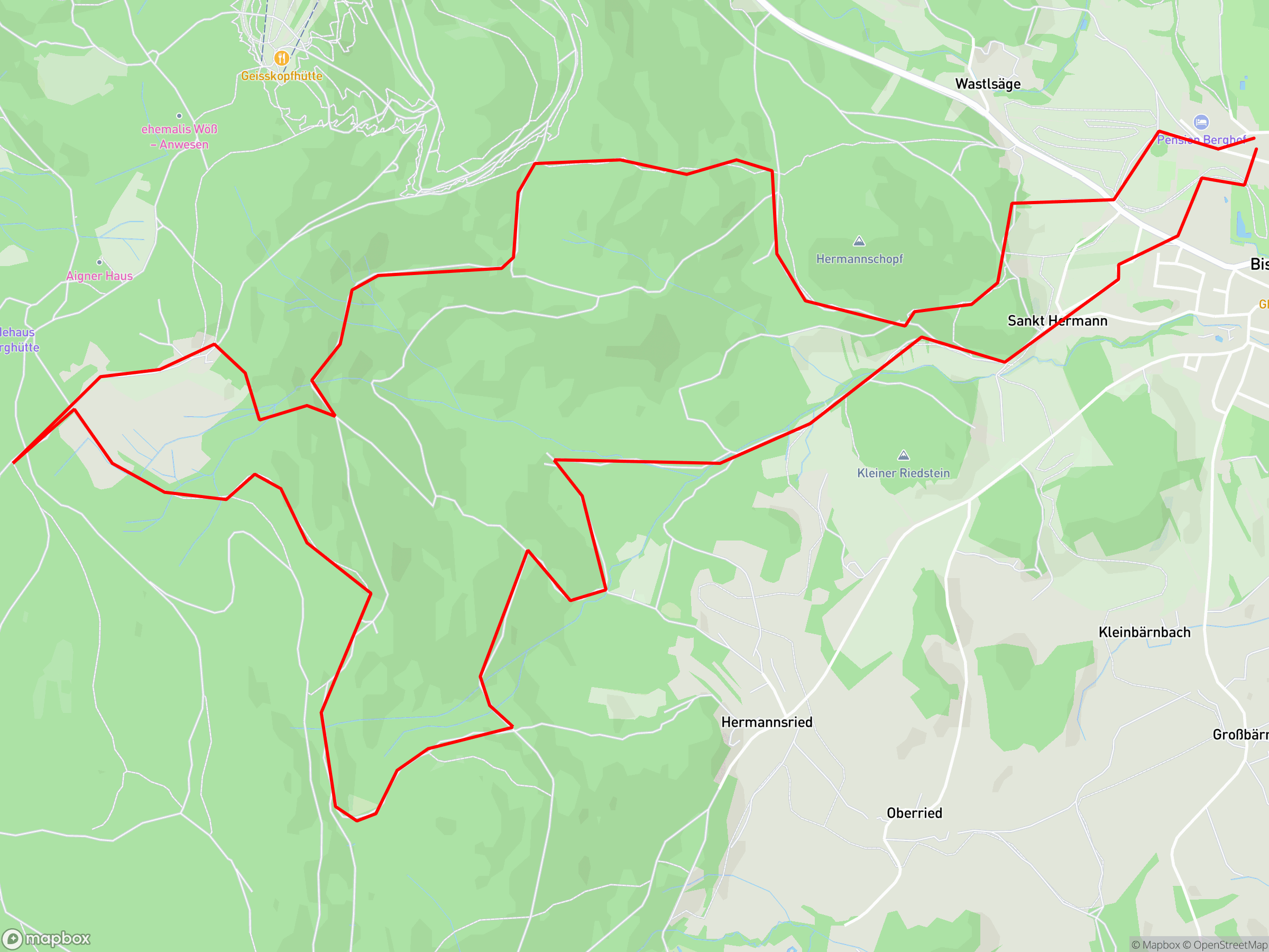 Karte der Aufzeichnung