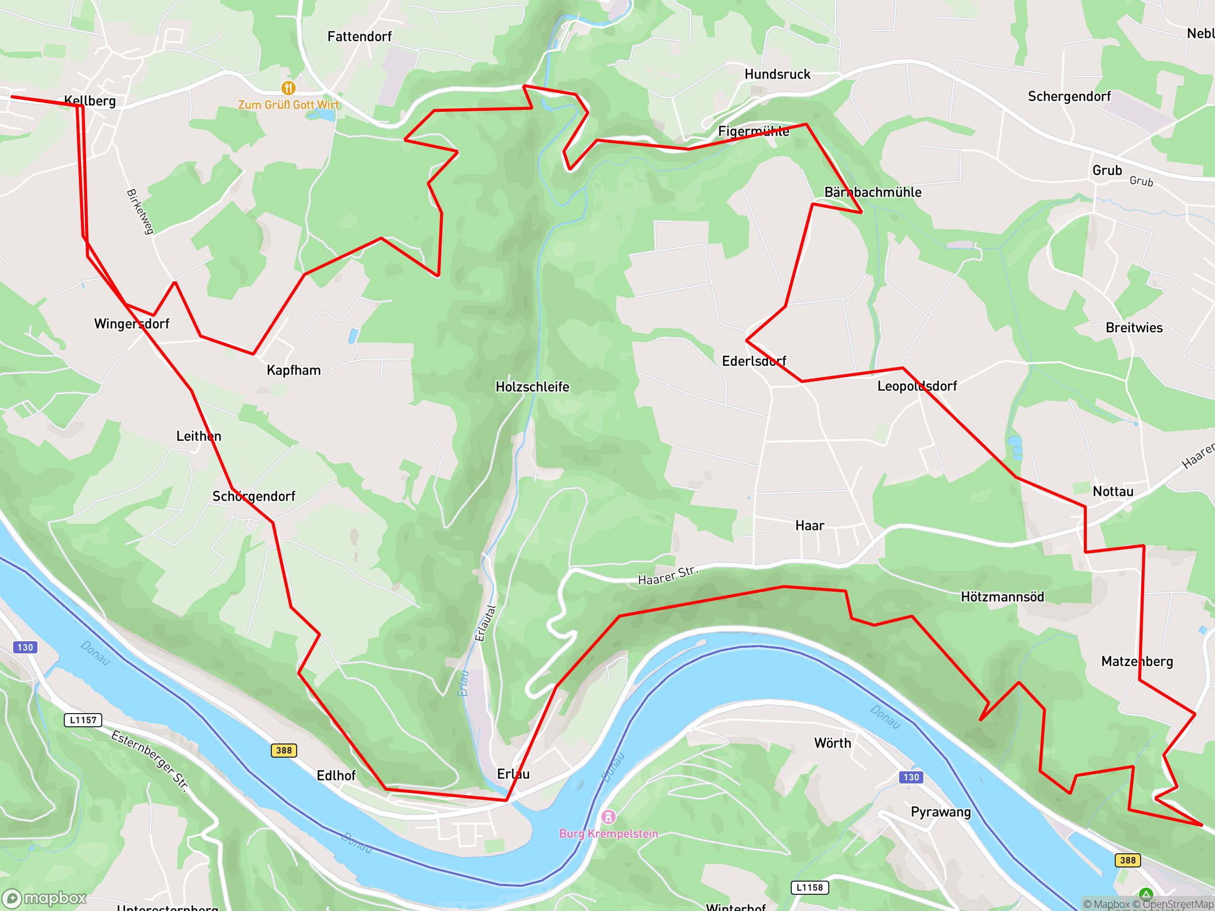 Karte der Aufzeichnung