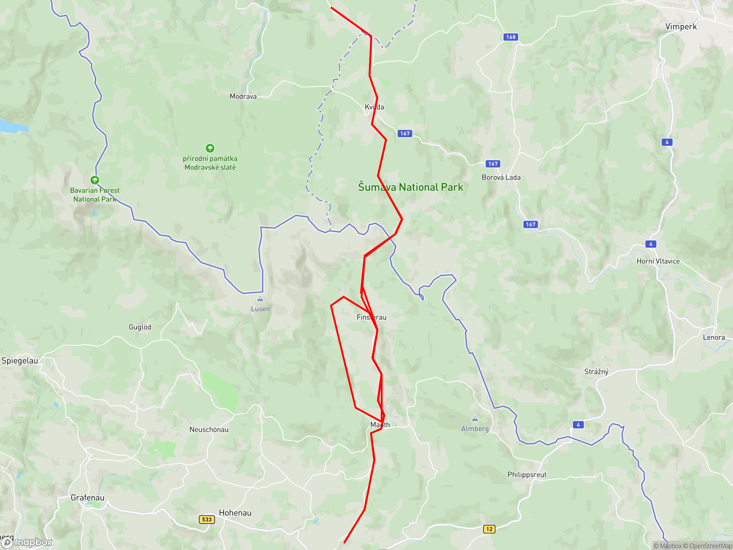 Karte der Aufzeichnung
