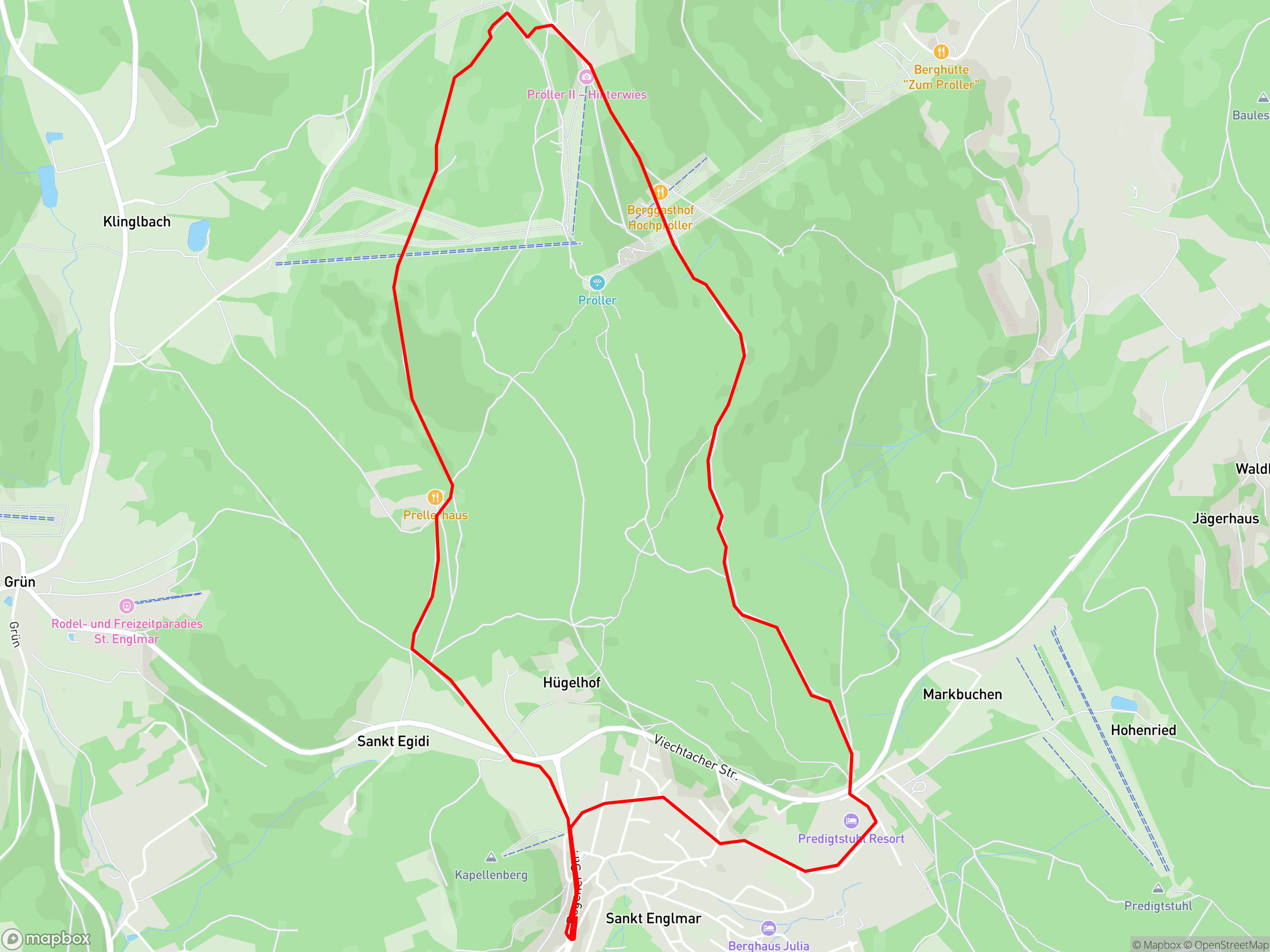 Karte der Aufzeichnung
